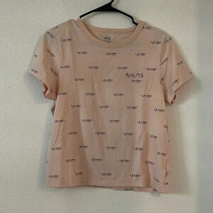 Vans | Anatomy T-Shirt | Pink and Black  Sz XL